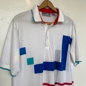 Vintage 1970s Thin Graphic Polo Shirt